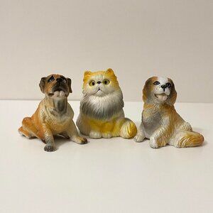 Vintage 80s 90s New Ray Novelty Dogs and Cat Rubber Animal Toys